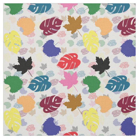 飾カラフルり葉抽象芸術図形 ファブリック (見本)