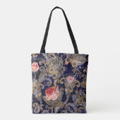 飾カラフル花ろうけつ染め トートバッグ (裏面)