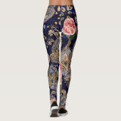飾カラフル花ろうけつ染め レギンス (裏面)