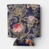 飾カラフル花ろうけつ染め 缶クーラー (裏面)