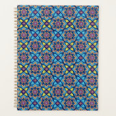 飾カラフル花柄 プランナー手帳 (正面)