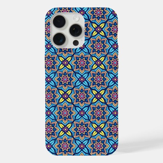 飾カラフル花柄 iPhoneケース (裏面)