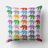 飾カラフル象模様 クッション (裏面)