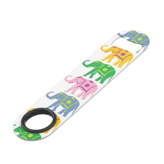 飾カラフル象模様 スピード栓抜き (正面アングル)