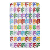 飾カラフル象模様 バスマット (正面縦)