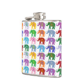 飾カラフル象模様 フラスク (左)