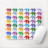 飾カラフル象模様 マウスパッド (マウス)