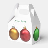 飾クリスマスのギフトボックス フェイバーボックス (裏面サイド)