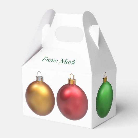 飾クリスマスのギフトボックス フェイバーボックス (裏面サイド)