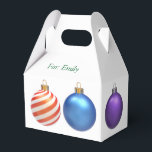 飾クリスマスのギフトボックス フェイバーボックス<br><div class="desc">ラッ救プ紙と代わりにこの小さなギフトボックスを使用する。あなたの名前と受領者の名前でパーソナライズしなさい。</div>