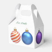 飾クリスマスのギフトボックス フェイバーボックス (正面サイド)