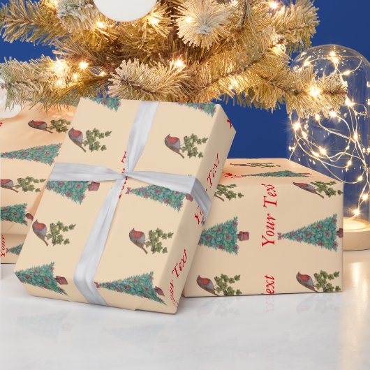 飾クリスマスツリアビの季節葉 ラッピングペーパー (クリスマス)