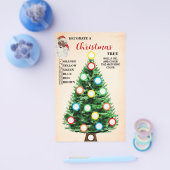 飾クリスマスツリーサンタ チラシ (シングル)