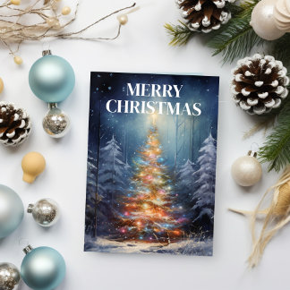 飾クリスマスツリーホリデーカード シーズンカード