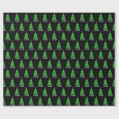 飾クリスマスツリー+ギフト ラッピングペーパー (フラット)