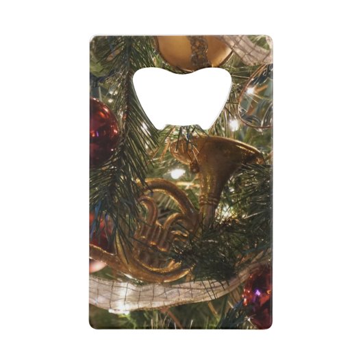 飾クリスマスツリー クレジットカード栓抜き (正面)