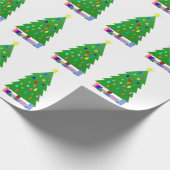 飾クリスマスツリー ラッピングペーパー (角)