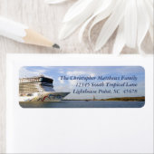 飾クルーズ船首パーソナライズされた ラベル (インサイチュ)