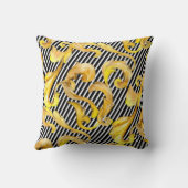 飾クールりバロック模様ストライプ クッション (裏面)