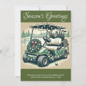 飾ゴルフカート・オリーブグリーン シーズンカード (正面)