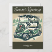 飾ゴルフカート・ダークオリーブグリーン写真 シーズンカード (正面)