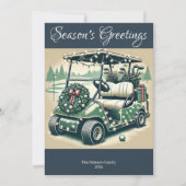 飾ゴルフカート・ネイビーブルーフォト シーズンカード (正面)