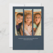 飾ゴルフカート・ネイビーブルーフォト シーズンカード (裏面)