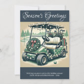 飾ゴルフカート・ネイビーブルー シーズンカード (正面)