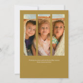 飾ゴルフカート・金ゴールド写真 シーズンカード (裏面)