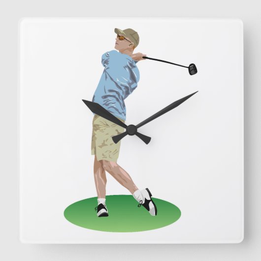 飾スタイル最高の時 スクエア壁時計 (正面)