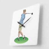 飾スタイル最高の時 スクエア壁時計 (傾斜)