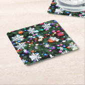 飾ツリー スクエアペーパーコースター (アングル)