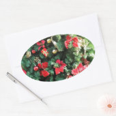 飾ツリー 楕円形シール (封筒)