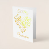 飾ハート 箔カード (正面)