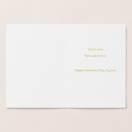 飾ハート 箔カード (内部)