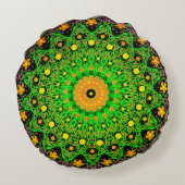 飾パターン(の模様が)あるり枕 ラウンドクッション (裏面)