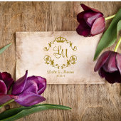 飾ファンシーり縁どクラシック王室の冠 ラバースタンプ