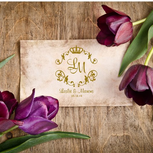 飾ファンシーり縁どクラシック王室の冠 ラバースタンプ