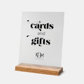 飾モダンりウェディングカード&ギフトID887 アクリルサイン (傾斜)