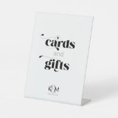 飾モダンりウェディングカード&ギフトID887 台座サイン (正面)