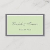 飾モダンり特別プレイスカード プレイスカード (裏面)