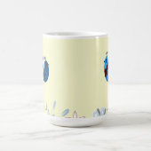 飾モダンり青い鳥 コーヒーマグカップ (中央)