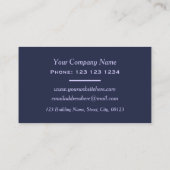 飾モダンエレガント紫色 名刺 (裏面)