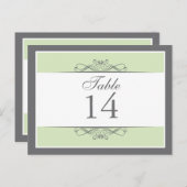 飾モダン表番号カード ポストカード (正面/裏面)