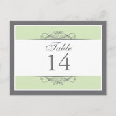 飾モダン表番号カード ポストカード (正面)