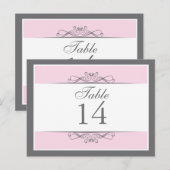 飾モダン表番号カード ポストカード (正面/裏面)