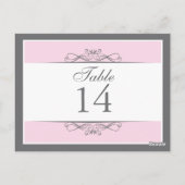 飾モダン表番号カード ポストカード (裏面)