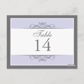 飾モダン表番号カード ポストカード (裏面)