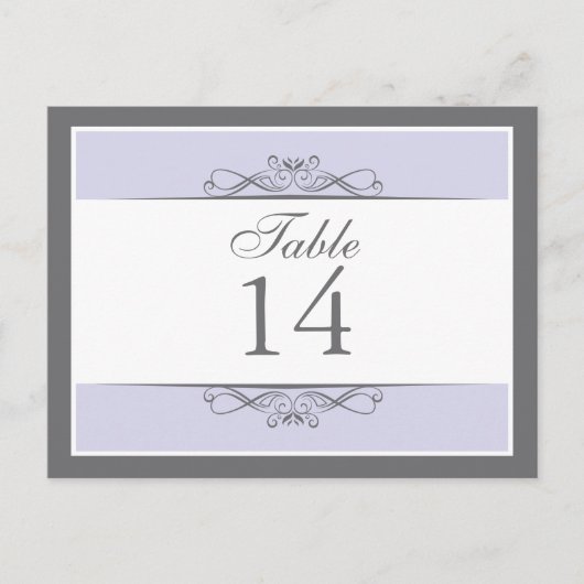 飾モダン表番号カード ポストカード (正面)