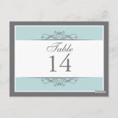 飾モダン表番号カード ポストカード (裏面)